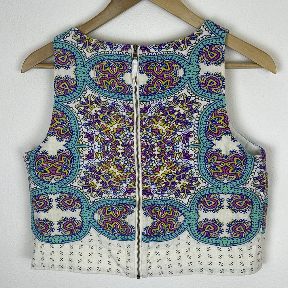 Anthropologie Maeve Manolya Art Deco print midi tank 8 - Picture 4 of 10
